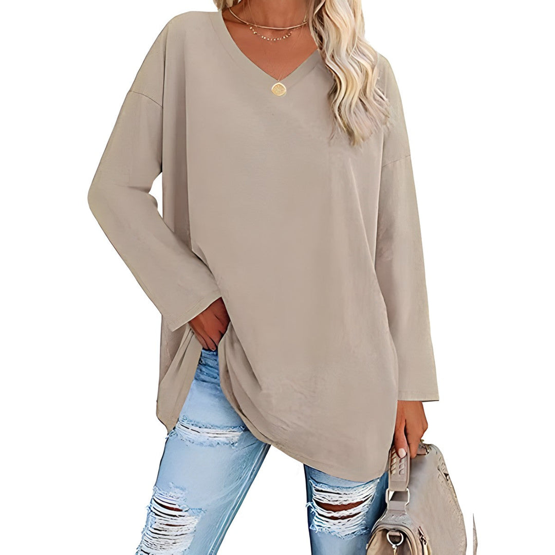 Yvette - Relaxed V-Neck Sweater