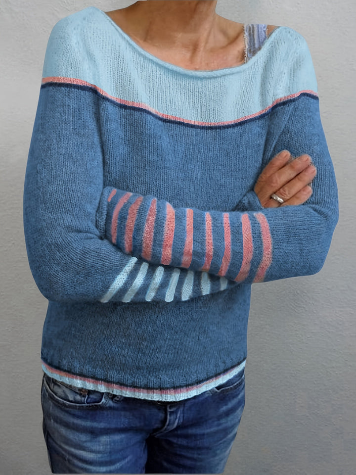 Selina - Long-Sleeved Striped Sweater