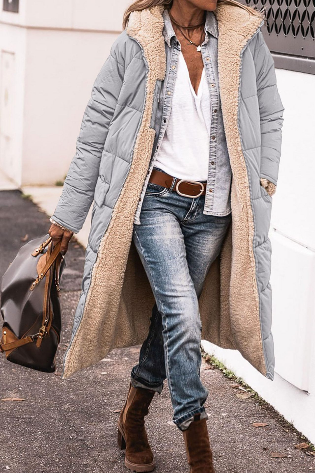 Marigold – Luxe Reversible Sherpa Coat