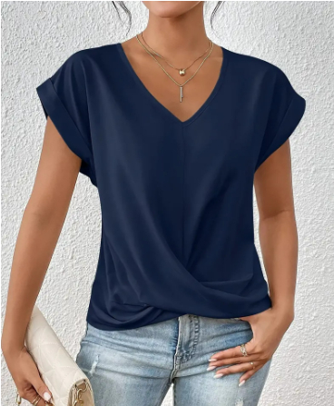 Harperlyn - Cozy V-Neck Casual Tee