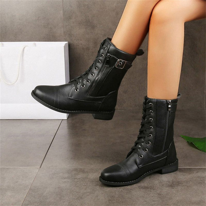 Whitney - Toe Side Zipper Orthopedic Boots