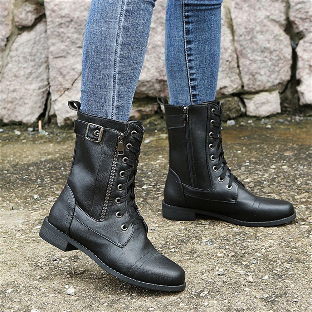 Whitney - Toe Side Zipper Orthopedic Boots