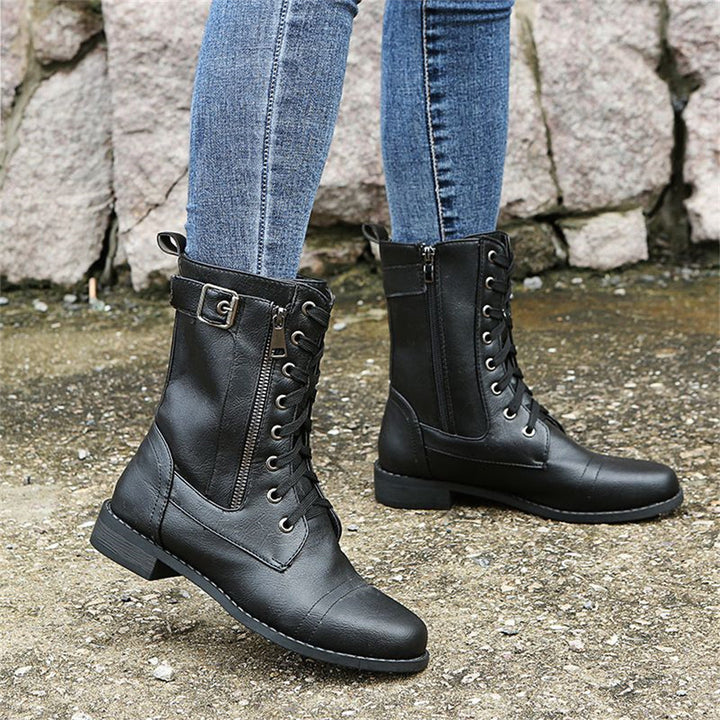 Whitney - Toe Side Zipper Orthopedic Boots