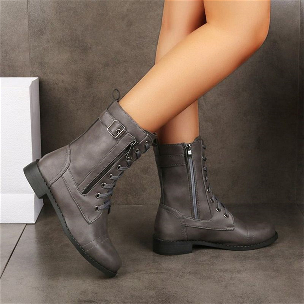 Whitney - Toe Side Zipper Orthopedic Boots
