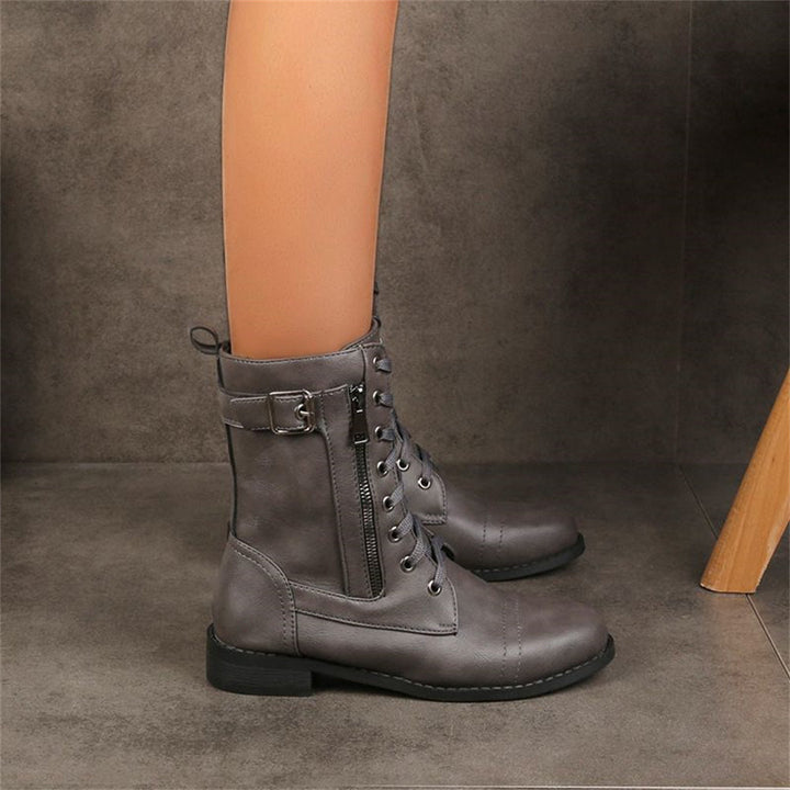 Whitney - Toe Side Zipper Orthopedic Boots