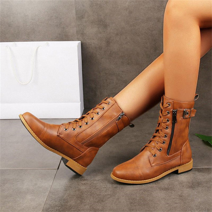 Whitney - Toe Side Zipper Orthopedic Boots