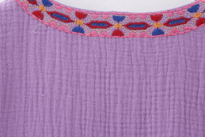 Amelia - Vintage Embroidered Boho Vest