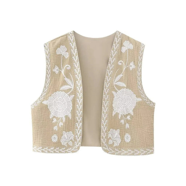 Amelia - Vintage Embroidered Boho Vest