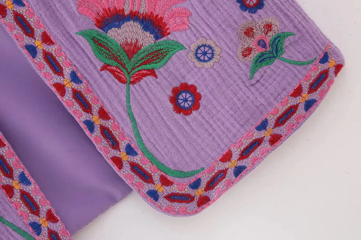 Amelia - Vintage Embroidered Boho Vest