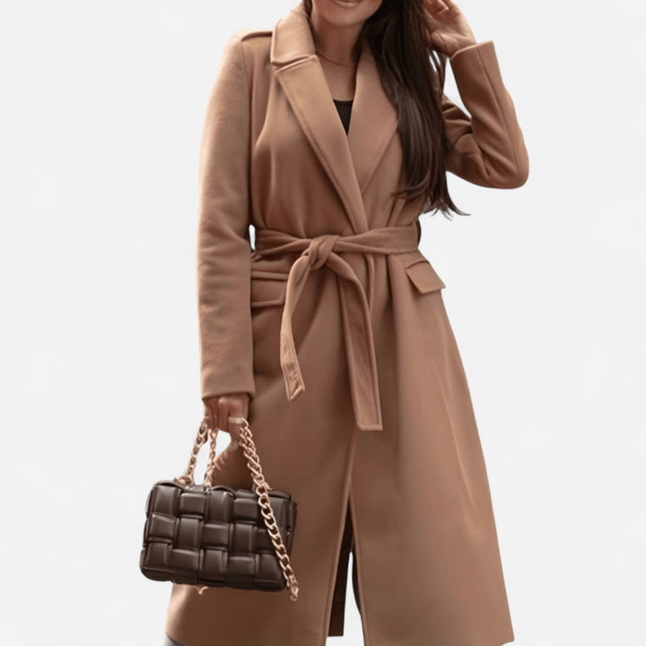 Ophelia - Long Wool-Blend Coat Timeless Elegance and Style