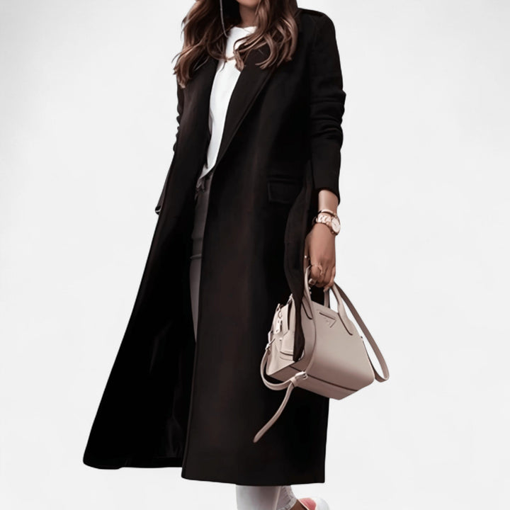 Ophelia - Long Wool-Blend Coat Timeless Elegance and Style