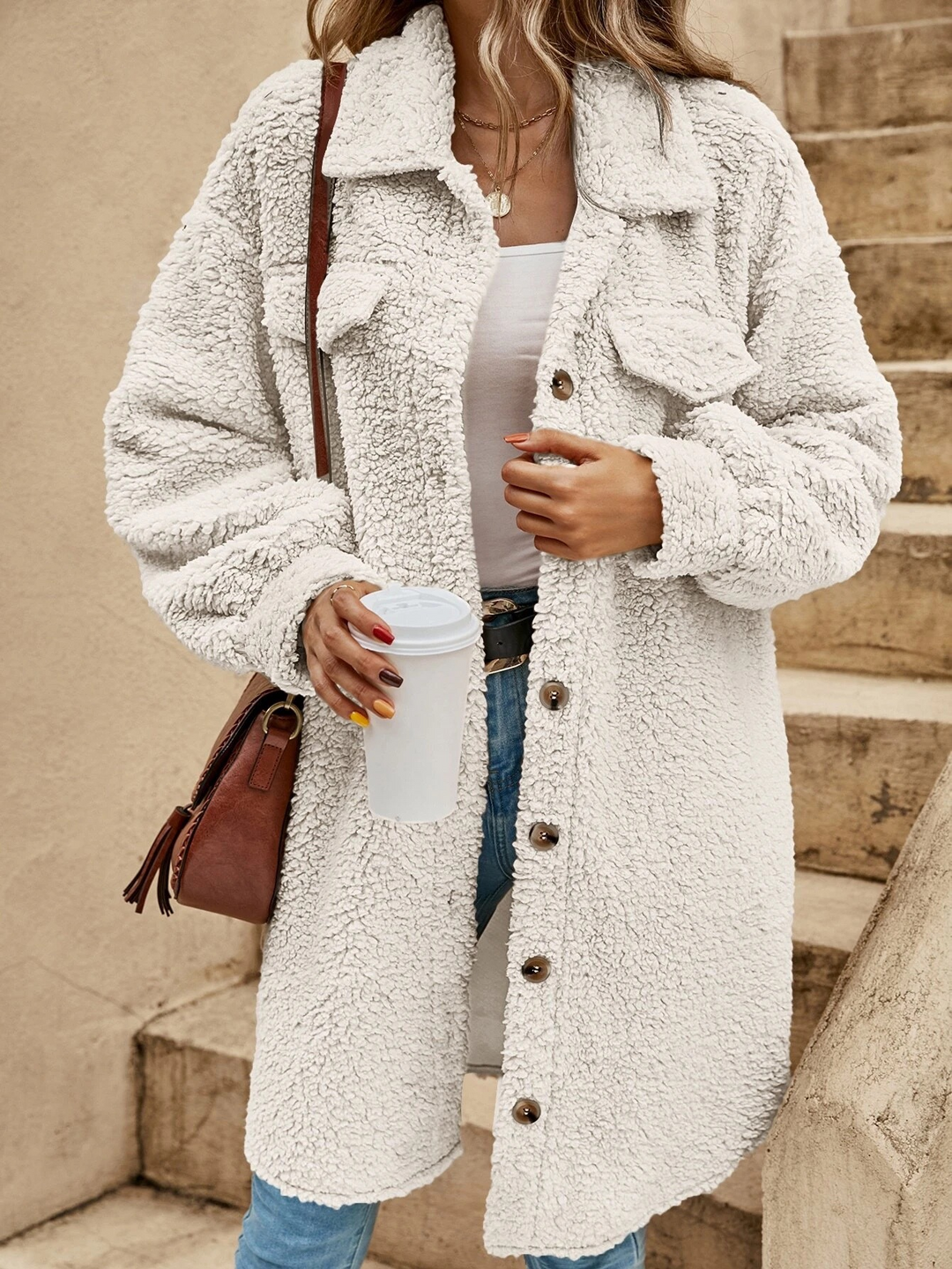 Emilia - Cozy Teddy Coat
