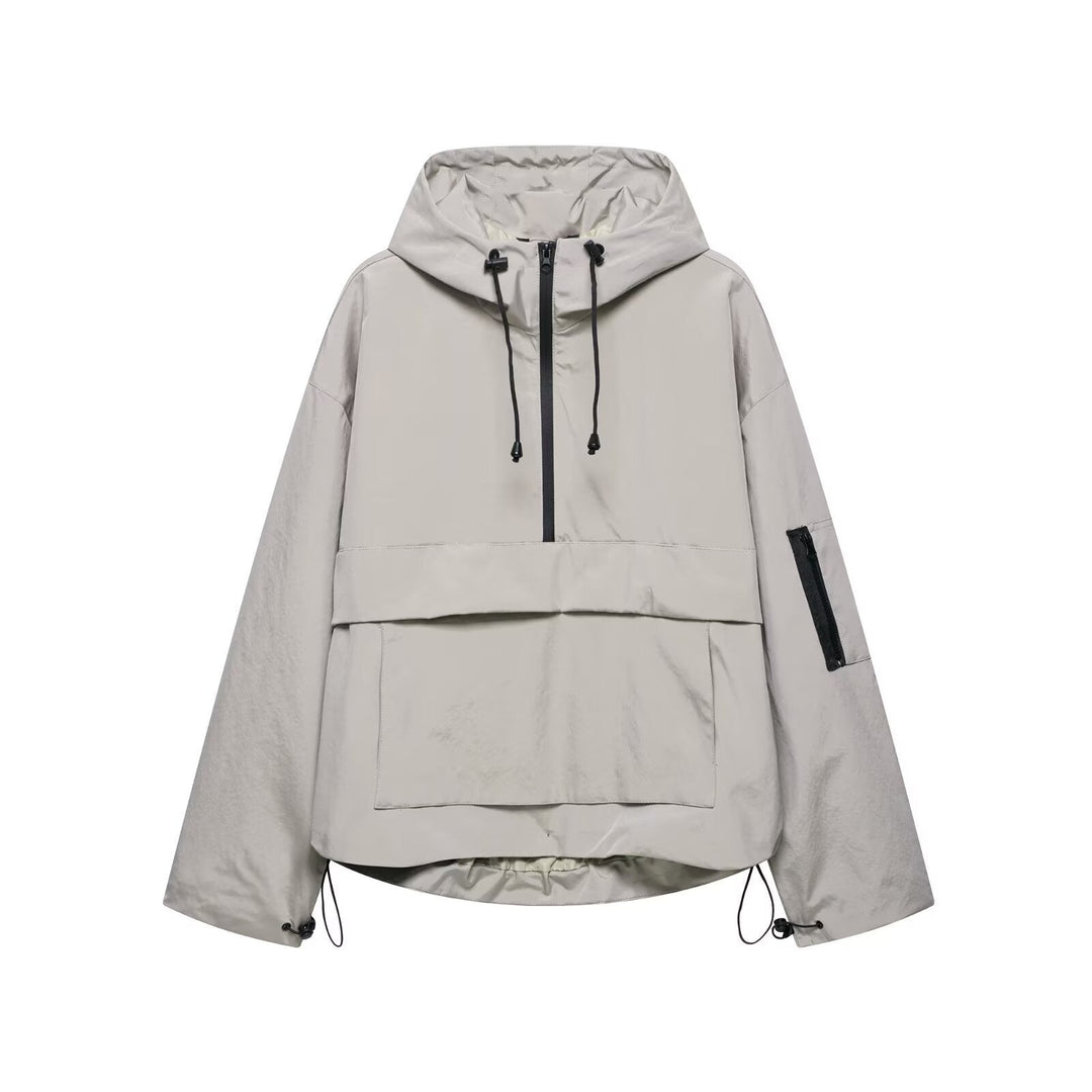 Sally - Waterproof & Windproof Hooded Pullover Jacket