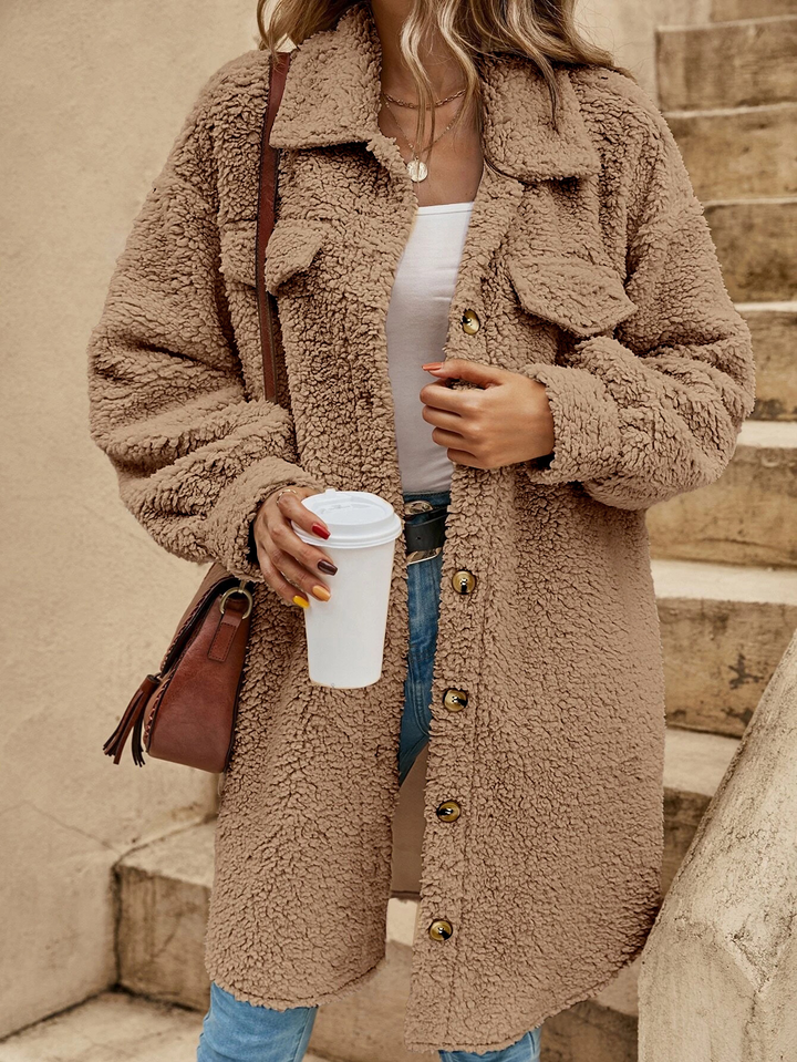 Emilia - Cozy Teddy Coat