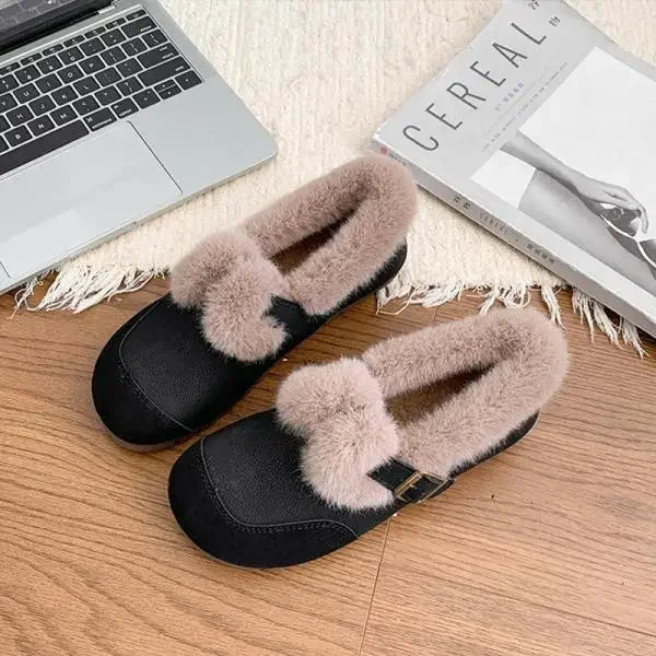 Daisy - The Retro Fur-Lined Loafer