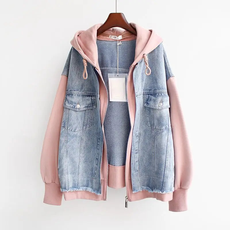 Diana - Denim Hoodie Jacket