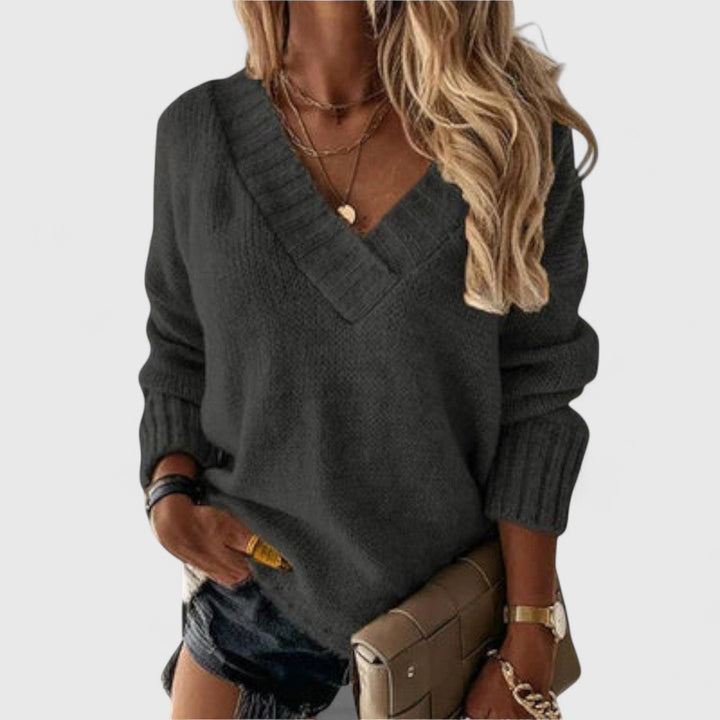 Zara - Cozy V-Neck Sweater