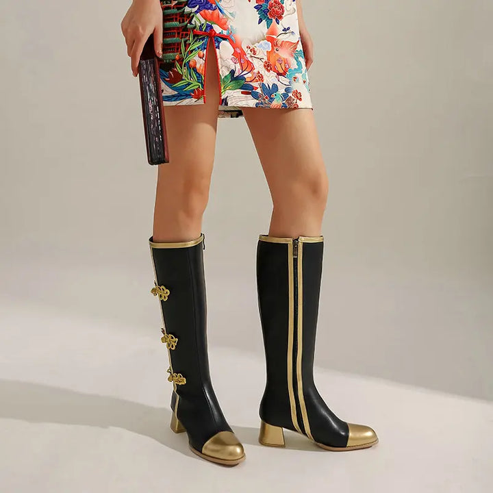 Quinn - Golden Crest Boots