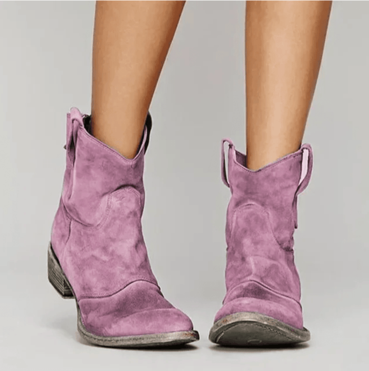 Isolde - Suede Western Boots