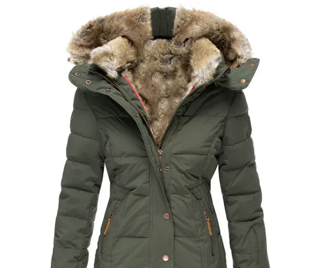 Fiona - Cozy Winter Coat with Fur Interior