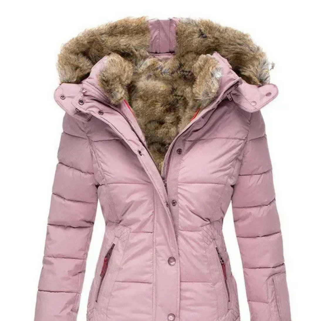 Fiona - Cozy Winter Coat with Fur Interior