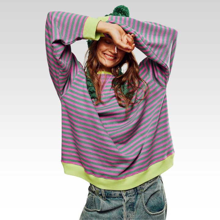 Odette - Striped Oversized Jumper