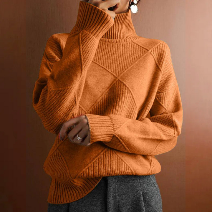 Corinne - Chunky Roll Neck Jumper