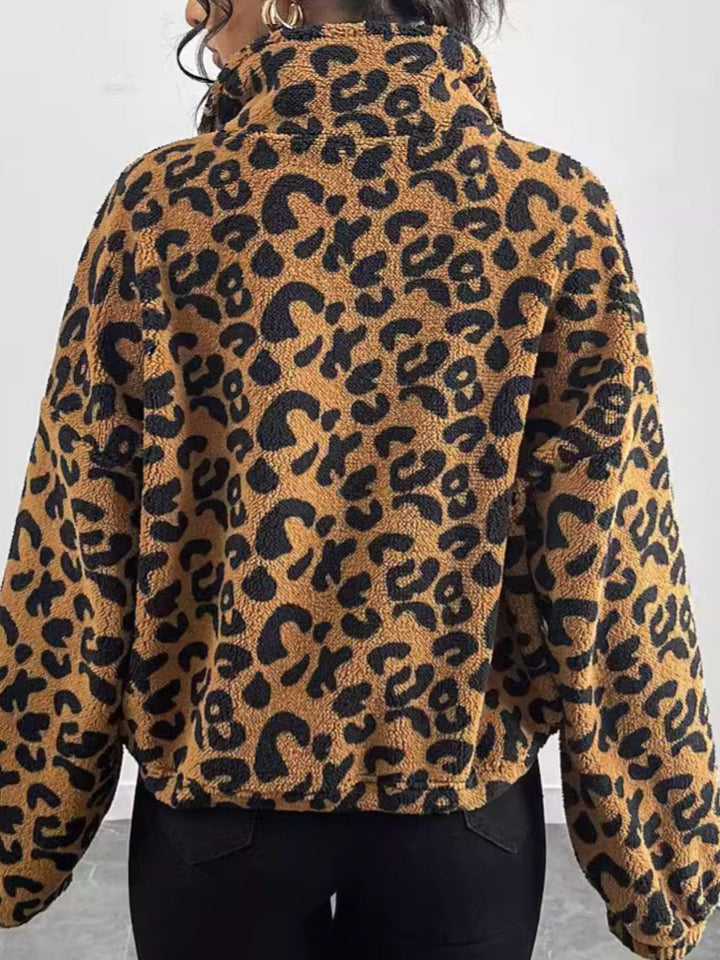 Elara - Chic Autumn Leopard Zip-Up Jacket for Women