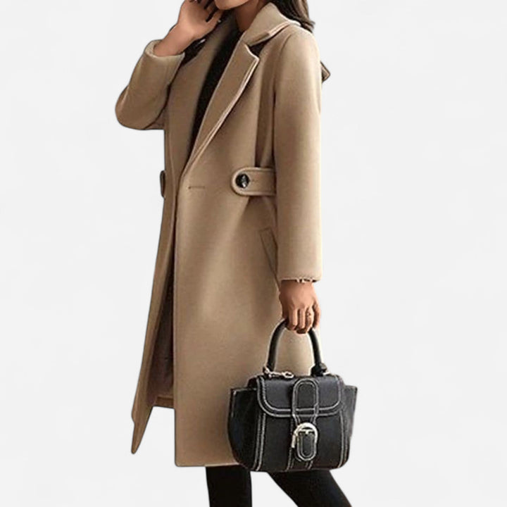 Lila - Classic Wool-Blend Coat Winter Elegance and Comfort