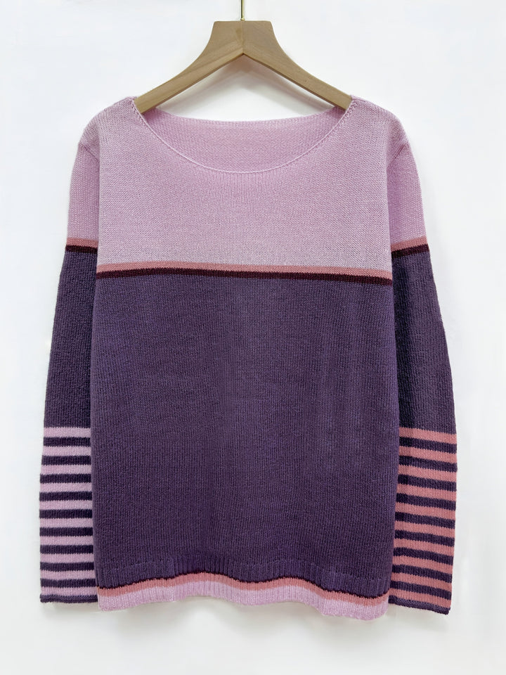 Selina - Long-Sleeved Striped Sweater