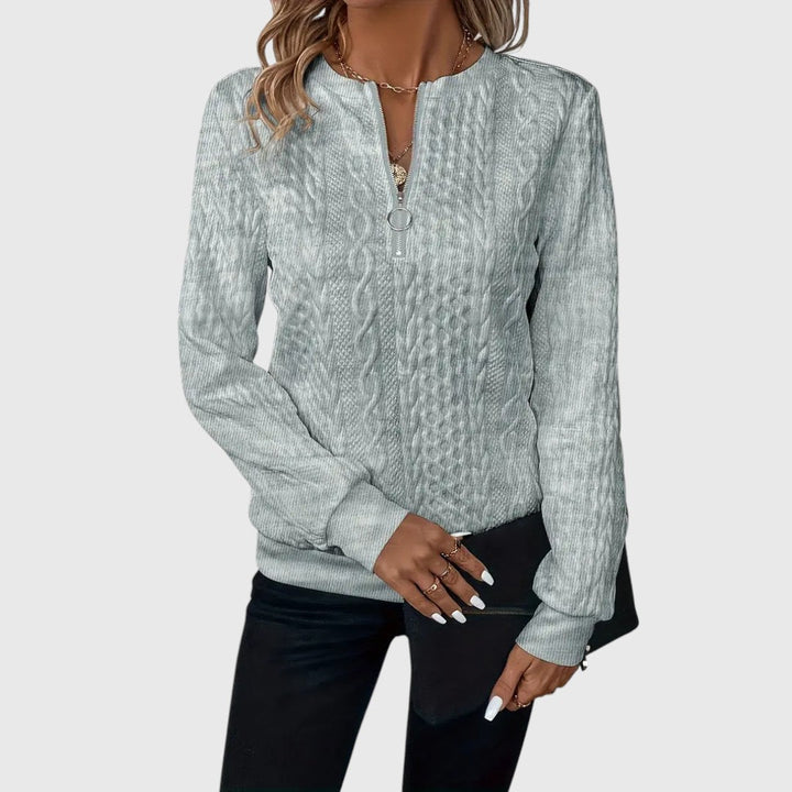 Hallie - Elegant Jumper with Zip