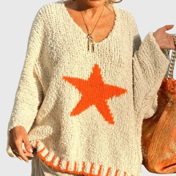 Georgina - V-neck Knit Jumper