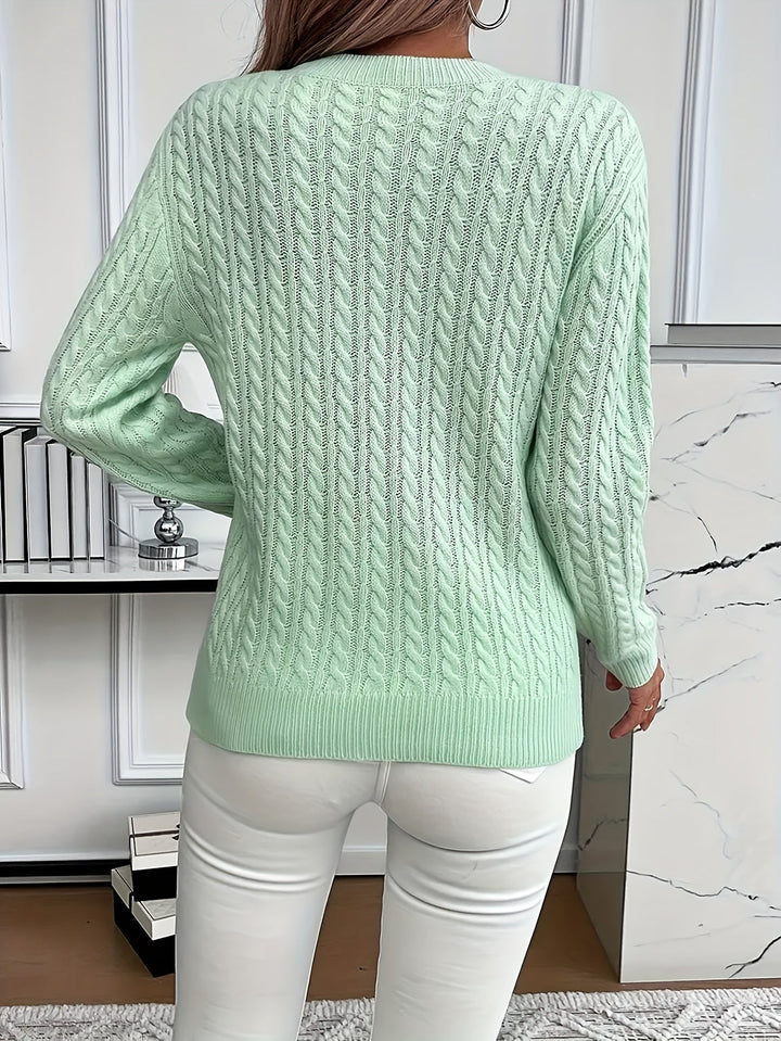 Esther - Casual Loose-Fit Round Neck Sweater