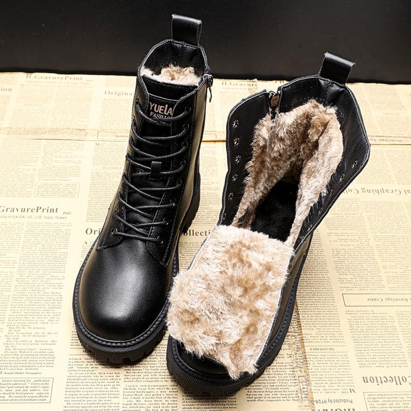 Farah - Elegant Black Leather Boots