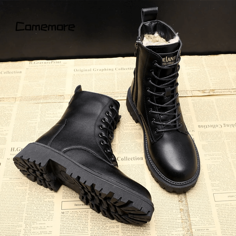 Farah - Elegant Black Leather Boots
