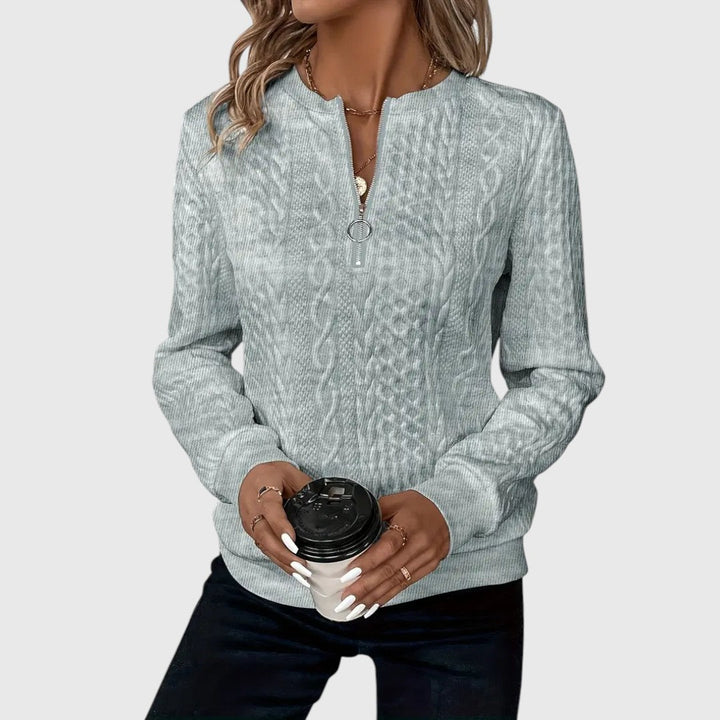 Hallie - Elegant Jumper with Zip