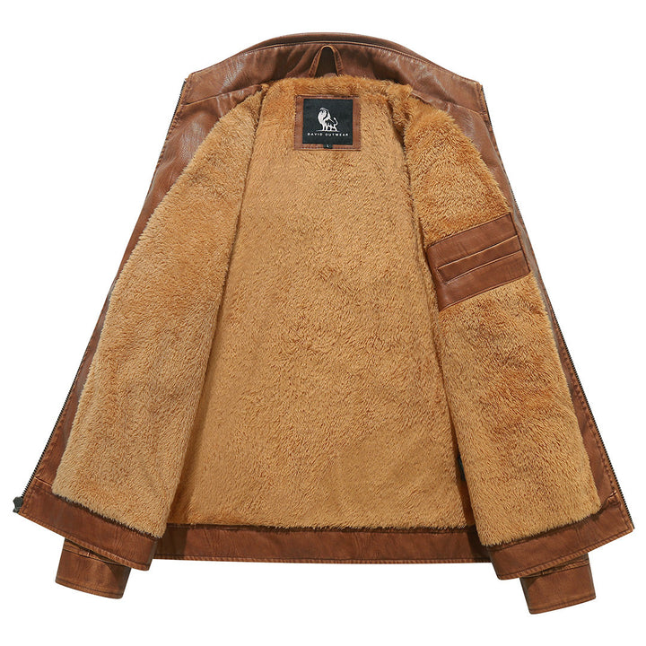 Nathaniel - Fleece Biker Jacket