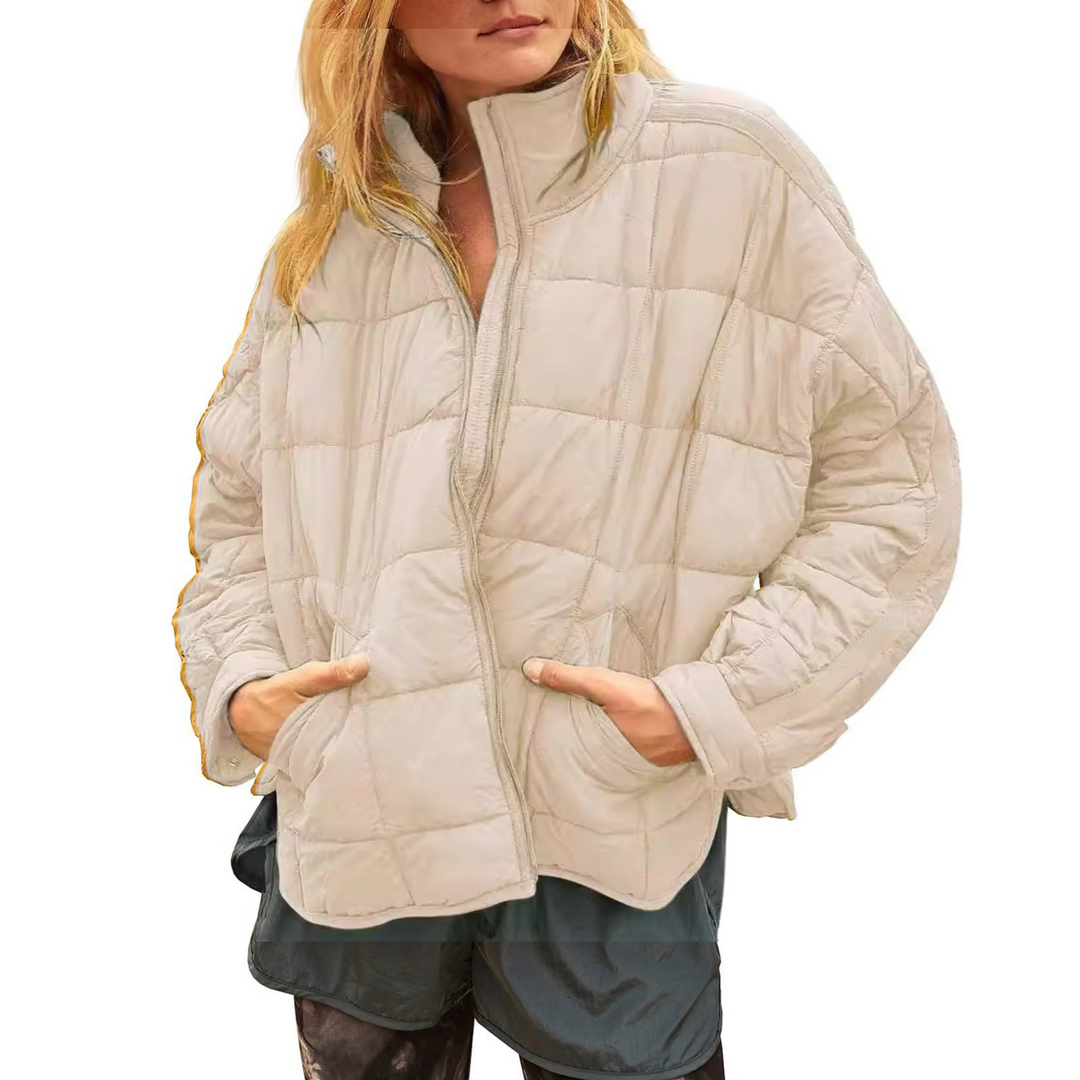 Charlotte - Lightweight Compact Zip Puffer Jacket
