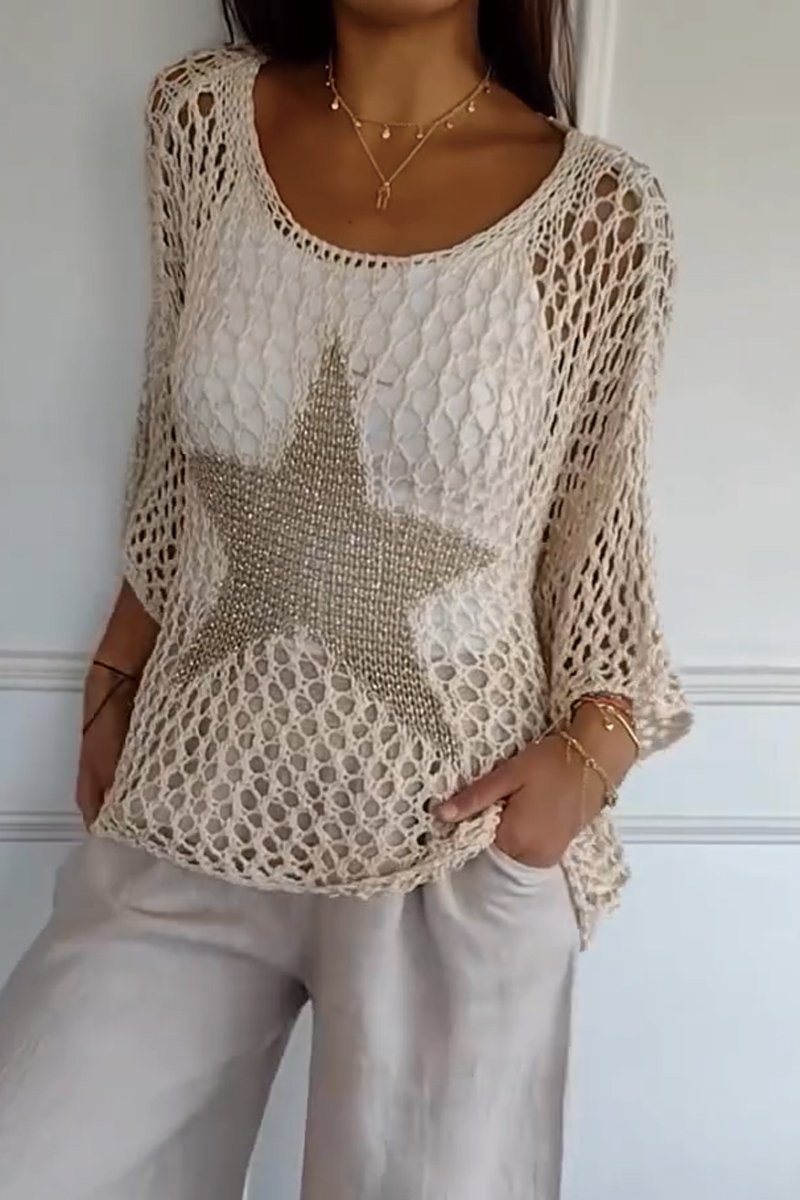 Luciana - Elegant Knitted Jumper with Star