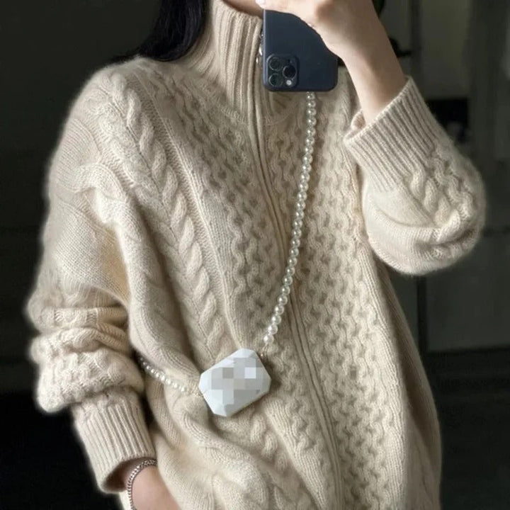Annelise - Cable-Knit Cardigan
