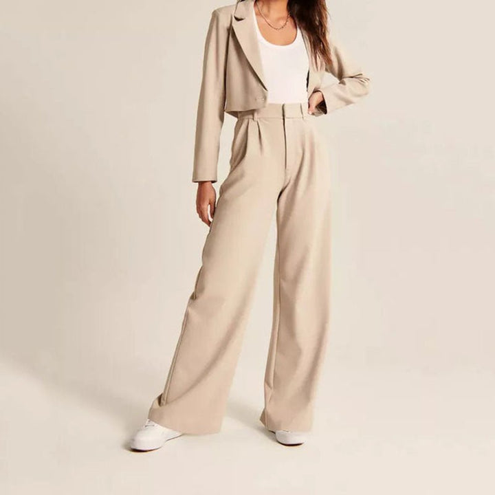Hannah - Women's Loose Fit Wide Leg Trousers
