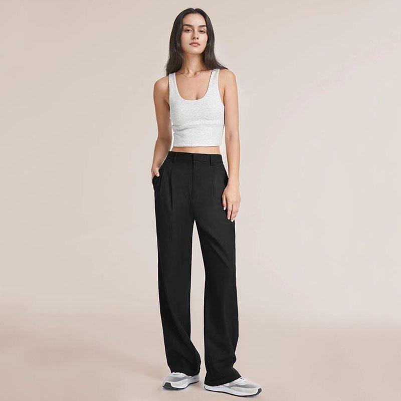 Hannah - Women's Loose Fit Wide Leg Trousers