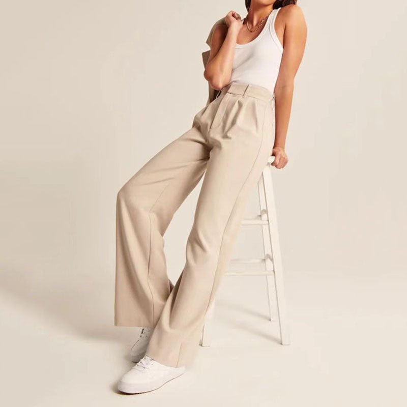 Hannah - Women's Loose Fit Wide Leg Trousers