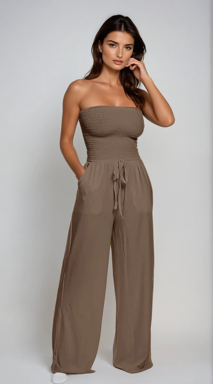 Valentina – Effortless Strapless Jumpsuit